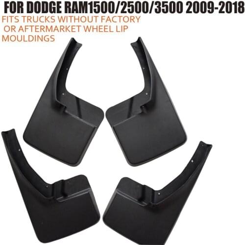 4 Pcs/Set Mudflaps For Dodge Ram 1500 2500 3500 2009-2018 Splash Guards Mudguards Mud Flaps Car Fenders YC101053