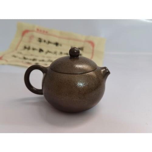 New Chinese style Yixing Teapot purple clay Xi Shi pot Retro Firewood kiln change Dahongpao Tea set household kettle 80ml