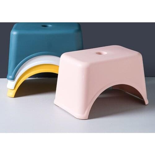 Детский стул Petit Tabouret Plastic Stool Household Childrens Shoe-swapping Stools With A Cartoon Non-skidproof Foot Kid Chair