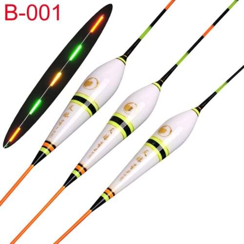 Electric Fishing Floats Night Light Luminous Float Balsa Wood Boya Fresh Water Flotador Carp Fishing Tackles Without Battery