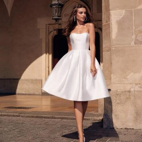 KIVARY Satin Wedding Dresses