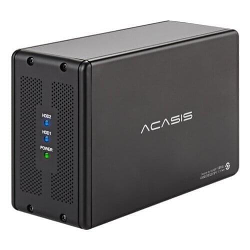 ACASIS DT-3608 Desktop 3.5-inch Dual-port SATA Serial Port to USB3.0 Mobile Hard Disk Array Box RAID Hard Disk Box
