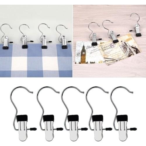 Laundry Metal Hook Clothes Pin Boot Shoes Hanger Hold Clip Bathroom Hooks Kitchen Hook