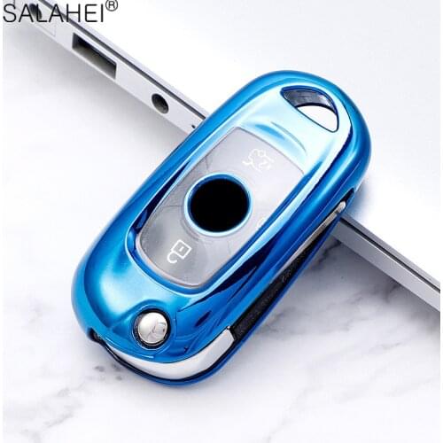 Soft TPU Car Key Case Full Cover For Opel Vauxhall Astra K Corsa E For Buick VERANO ENCORE GX GL6 2019 2020 2018 Flip Key Holder