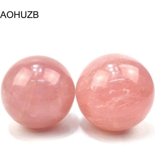 Natural Crystals Quartz Whole Pink Rose Quartz Sphere Energy Stone Reiki Healing Ball Room Home Aquarium Decoration Gemstone