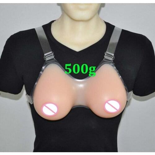 New Natural Silicone Breast Forms Tear-drop Shape Artificial Chest Prothesis For Crossdresser 500g/600g/800g/1000g/1Pair