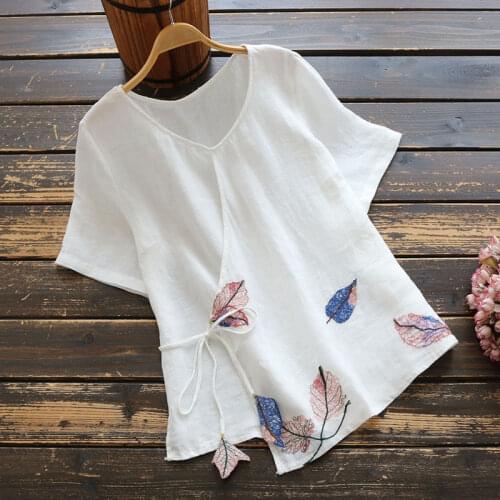 New Women Chinese Summer Tai Chi Uniform Traditional Retro Casual Yoga Zen Short Sleeve Woman Blouse Solid Hanfu Tea Set
