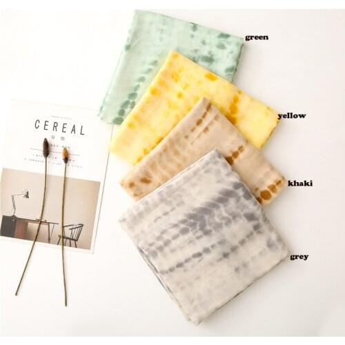 2021 Fashion Newest Ombre Printed Pattern Cotton Voile Scarf Shawls Wraps Hijabs 4Colors 10pcs/lot