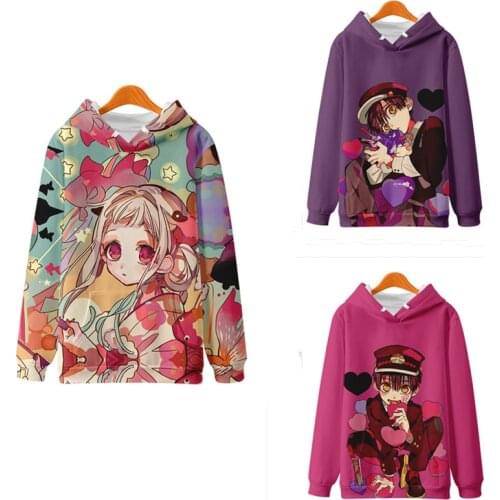 New Anime Toilet Bound Hanako Kun Hoodies Unisex 3D Printed Hoodie Sweatshirt Youth Long Sleeve Hip Hop Men Women Kids pullover