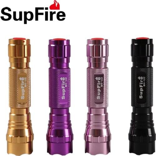 Original Supfire M4-U2 1000 Lumens CREE XML-U2 LED Flashlight Torch 10w High Power Camping Tatica by18650 Battery