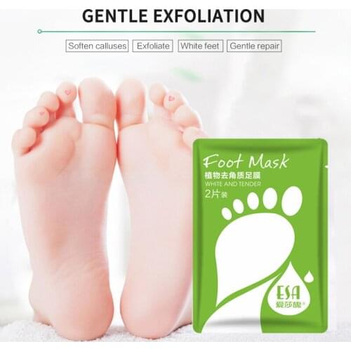 Foot mask exfoliating calluses peeling foot mask exfoliating tender dry and cracked heel foot patch foot mask foot care TSLM2