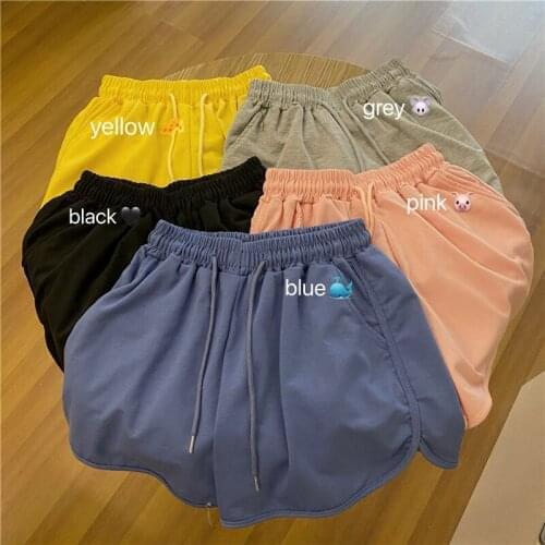 Shorts Women Summer Casual High Waist Shorts Vintage Sport Drawstring Leisure Jogger Pants Harajuku Sweatpants With Pocket Short