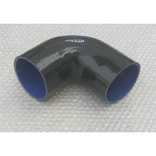 Silicone 90 degree Elbow hose 3.5 inch 89mm Turbo INTERCOOLER /radiator PIPE BLACK