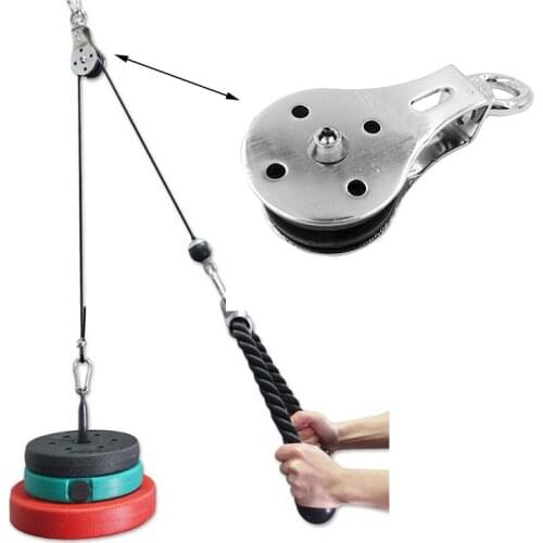 Heavy Duty Single Wheel Pulley Swivel Lifting Rope Pulley Block Rigging Guide Hanging Towing Wheel Lifting Wire Rope Pulley