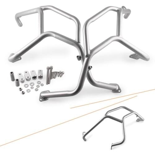 Upper highway Crash Bars Guard Protection For BMW F800GS F700GS F650GS 2008 2009 2010 2011 2012 2013 Silver