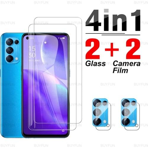 4in1 Tempered Glass For Oppo Reno5 5G Scratch Resistant Screen Protector for oppo reno5 appo reno 5lite 5f camera safety film