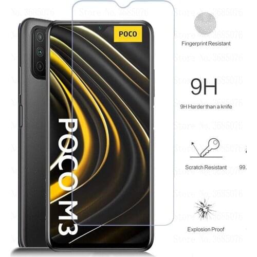 Protector glass for Xiaomi POCO M3 screen protective film for Xiaomi POCO M3 M 3 POCOM 3 POCOM3 6.53“ phone glass film