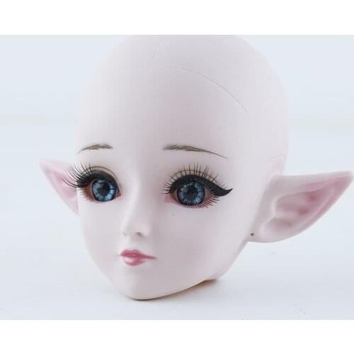 1/3 BJD Nude Doll Body Elf Make Up Bjd Doll Accessories 24 Ball Jointed Doll Blue /black Eyes 60cm DIY Kids Toys for Girls