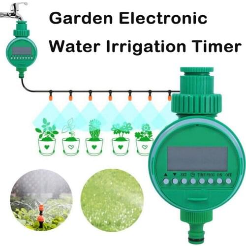 1pcs Automatic Electronic Water Timer Garden Irrigation Controller Electric Valve Garden Water Timer Display Watering System