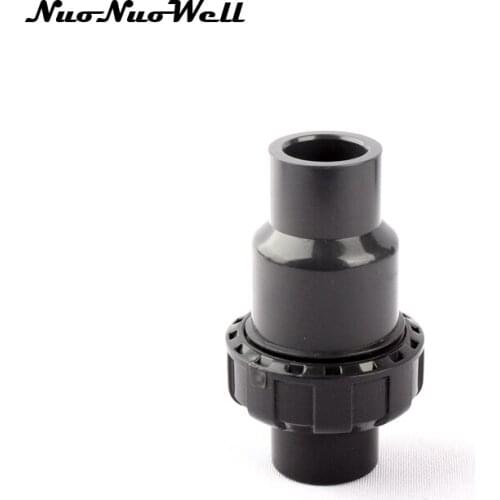 1pcs NuoNuoWell ANSI 1/2" PVC Waterstop Connector Check Valve Hose End Connector Tap Adapter Pipe Fittings Water Pump