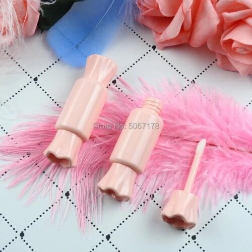 Lovely Candy Shape Empty Lip Gloss Tube Pink/Red Lip Balm Bottle Container Fashion Refillable Lipgloss Bottles 10/30/50pcs