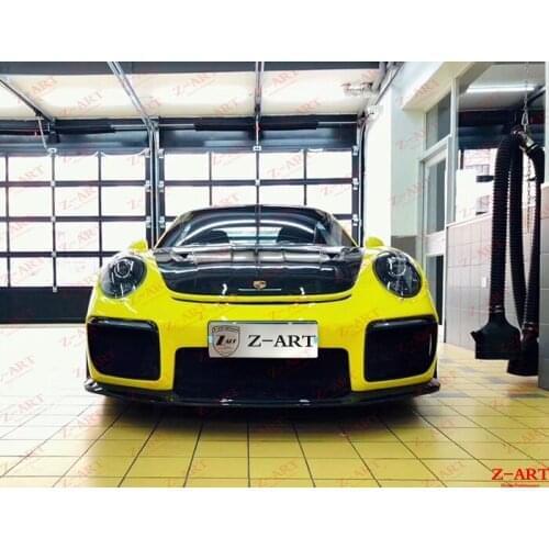 2012-2018 Z-ART 911 GT2 RS carbon fiber rear wing for Porsche 911 GTS RS front bumper+side skirts + LED days lights