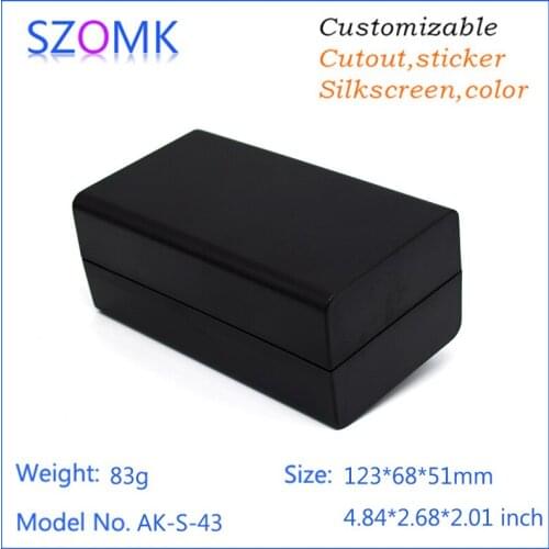 5pcs a lot High quality abs material plastic junction box plastic housing for electronics products 124*70*52mm