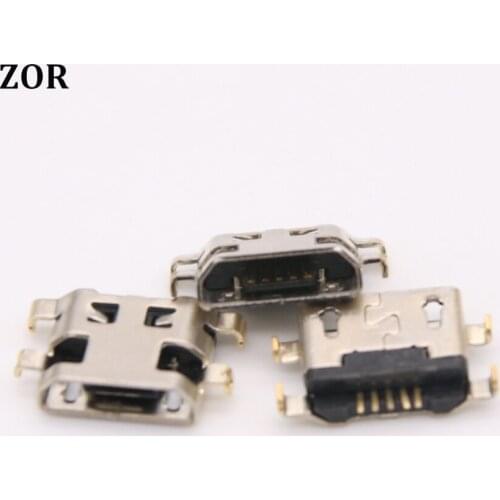 500pcs Micro mini USB Charging data Port jack socket Connector for Lenovo A708t S890 for Alcatel 7040N / for HuaWei G7 G7-TL00