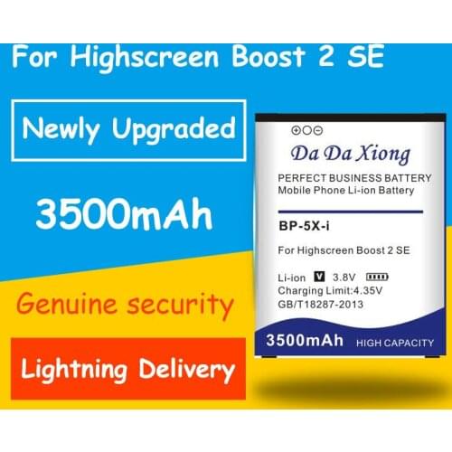 3500mAh BP-5X-i Battery for Highscreen D10C D10F D10 D10CF Lithium-ion polymer battery For Boost 2 II SE innos Phone Chargers