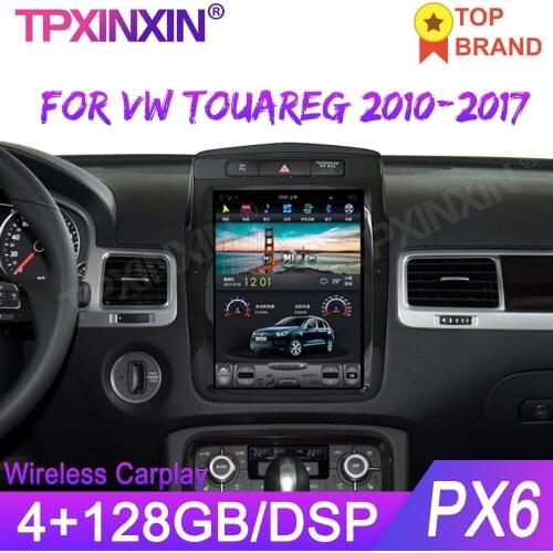 Tesla Style Android 10 Car GPS Navigation For VW Touareg 2010-2017 Headunit Car Multimedia Player Auto Stereo Radio IPS DSP