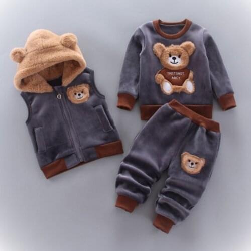 BabiColor Autumn Winter Baby Boys Clothes Set Warm Girl Clothes Kid Sport Suit Outfits Newborn Baby Clothes Infant Clothing Set