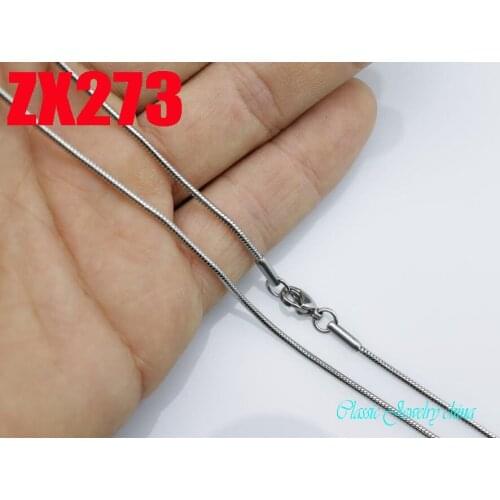 16"-38" length stainless steel necklace 2.0mm round snake chain fashion mens women jewelry 10pcs-200pcs ZX273