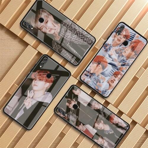 Ateez Tempered Glass Phone Case For Huawei P20 P30 P40 P40 Lite Pro Psmart Mate 20 30 Cover Shell