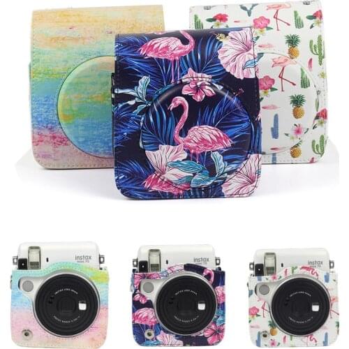 PU Leather Bag Case Cover For Fujifilm Instax Mini70 Mini 70 Instant Film Camera Pouch with Shoulder Strap