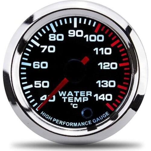 Water Temp Gauge 7 Light Colors LCD Display Meter Racing Gauges 52mm 2 Inch With Sensor de temperatura auto instrument gauges