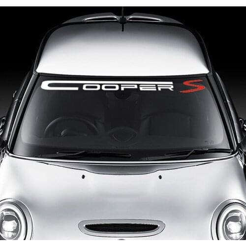 Car Styling Reflective Windscreen Windshield Window Sticker Decal For Mini Cooper One JCW F55 F56 R56 F60 R60 R50 R53 R61 R57