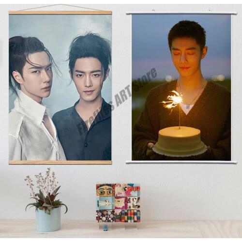 Canvas Painting Xiao Zhan Wall Art Nordic Posters and Prints Wall Decor Home Decoration Pictures for Living Girl Room Decor