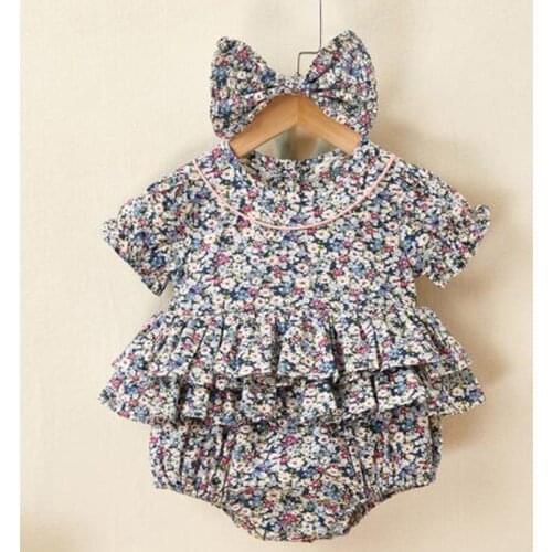 New Newborn Baby Girls Jumpsuit Cotton Sleeveless Bodysuits Lovely Princess Style Summer Toddler Baby Girl Bodysuits