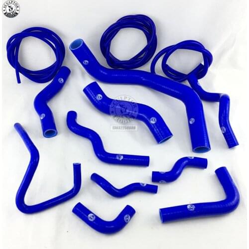 Silicone Radiator Hose Kit For NISSAN SILVIA 200SX 240SX S13 S14 S15 SR20DET + Vacuum HOSE KIT (10PCS) red/blue/black
