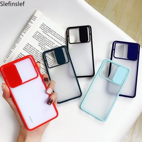 For Samsung Galaxy S20 Ultra S20 Plus S20 Case Matte Transparent Soft Back Cover Slide Camera Lens Protection Phone Case Coque