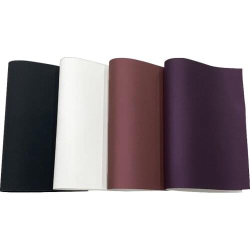 28 Solid Color Plain Design Smooth PU Vinyl Leather Fabric Velvet Backing for Shoe/Bag/Wallet/Purse/DIY Accessories/Earring