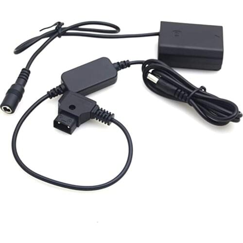Fotga Power Adapter Cable for D-Tap Connector to Dummy Battery NP-FZ100 for Sony A6600 A7III A7RIII A7SIII A7RM4 A9 ILCE-9 II A1