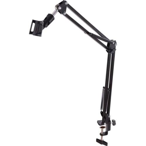 Professional Studio Recording Microphone Clip Professional Broadcasting Microphone Arm Stand Clamp Scissor Arm Table Mounting