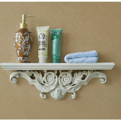 European style carved wooden shelves, wall racks, creative partitions, wall shelving, decorations, shelving