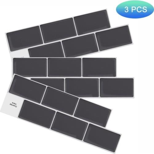 EasyTiles Subway Stickers 3D Glue Wallpaper Self Adhesive Kitchen Backsplash For Kitchen Bathroom RV Room - 3 Sheets
