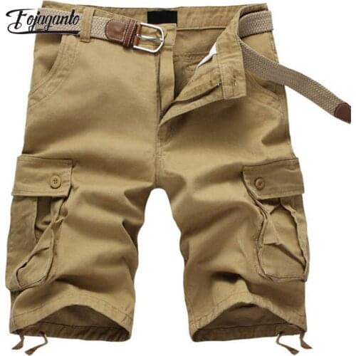 FOJAGANTO Mens Summer Straight Shorts Loose Large Size Casual Five-Point Pants Outdoor Sports Overalls Shorts Man