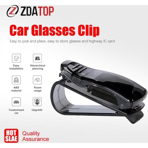 1PCS Glasses clip Car Auto Sun Visor Glasses Sunglasses Clip Card Ticket Holder Pen Case Box Universal Accessories