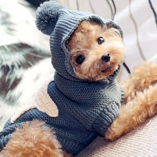 Cat Puppy Dog Sweater Winter Dog Clothes Chihuahua Yorkshire Poodle Bichon Pomeranian Schnauzer Pet Coat Knit Apparel Outfit