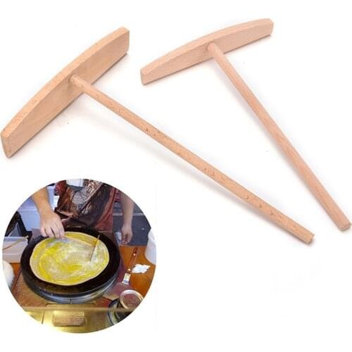 1 Pcs Pancake Batter Omelette Cooking Tool Wooden Spreader DIY Home Kitchen Tool
