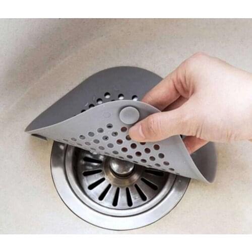1PC Shower Drain Silicone Kichen Sink Drain Hair Stopper Catcher Filter Bathroom Kitchen Accessories Bathtub Strainer